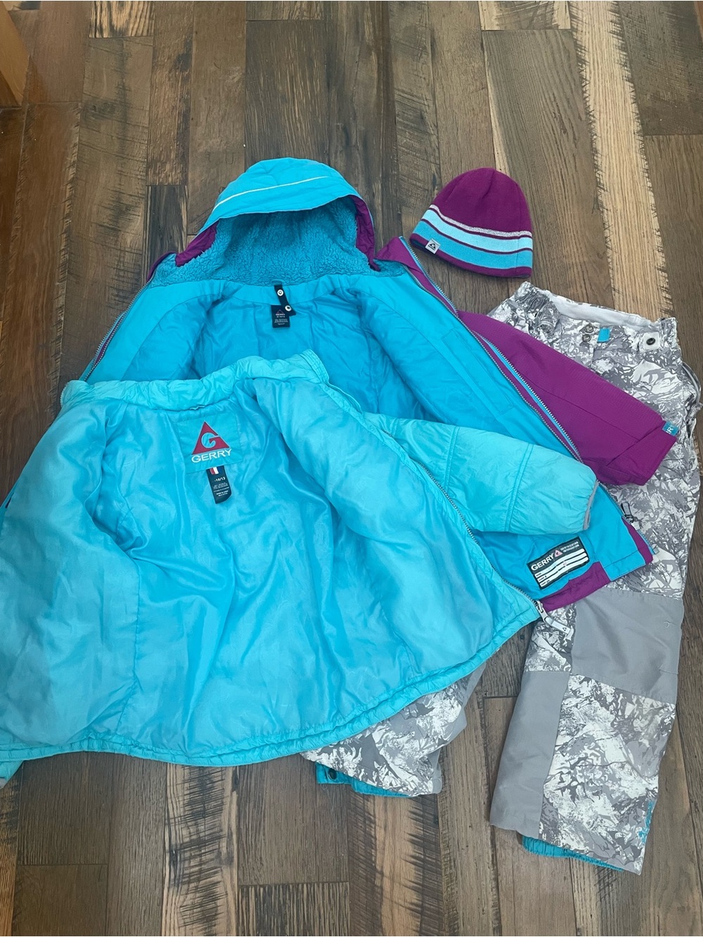 Gerry 4pc snow SET coat jacket bibs girl 10-12 - Picture 2 of 11